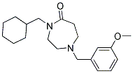 4-(CYCLOHEXYLMETHYL)-1-(3-METHOXYBENZYL)-1,4-DIAZEPAN-5-ONE Struktur