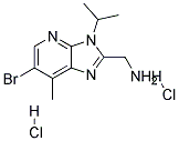 C-(6-BROMO-3-ISOPROPYL-7-METHYL-3H-IMIDAZO[4,5-B]PYRIDIN-2-YL)-METHYLAMINE DIHYDROCHLORIDE Struktur