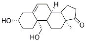 (3S,8R,10S,13S)-3-HYDROXY-10-HYDROXYMETHYL-13-METHYL-1,2,3,4,7,8,9,10,11,12,13,14,15,16-TETRADECAHYDRO-CYCLOPENTA[A]PHENANTHREN-17-ONE Struktur