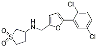 N-((5-(2,5-DICHLOROPHENYL)-2-FURYL)METHYL)TETRAHYDROTHIOPHEN-3-AMINE 1,1-DIOXIDE Struktur