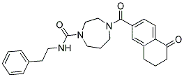 4-[(5-OXO-5,6,7,8-TETRAHYDRONAPHTHALEN-2-YL)CARBONYL]-N-(2-PHENYLETHYL)-1,4-DIAZEPANE-1-CARBOXAMIDE Struktur