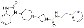 3-[4-(2-OXO-2,3-DIHYDRO-1H-BENZIMIDAZOL-1-YL)PIPERIDIN-1-YL]-N-(2-PHENYLETHYL)AZETIDINE-1-CARBOXAMIDE Struktur