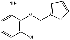 3-CHLORO-2-(2-FURYLMETHOXY)ANILINE, 937605-81-7, 結(jié)構(gòu)式