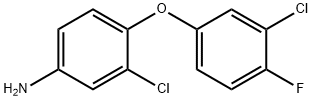 3-CHLORO-4-(3-CHLORO-4-FLUOROPHENOXY)ANILINE Struktur