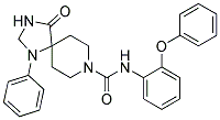 4-OXO-N-(2-PHENOXYPHENYL)-1-PHENYL-1,3,8-TRIAZASPIRO[4.5]DECANE-8-CARBOXAMIDE Struktur