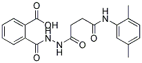 2-(N'-[3-(2,5-DIMETHYL-PHENYLCARBAMOYL)-PROPIONYL]-HYDRAZINOCARBONYL)-BENZOIC ACID Struktur