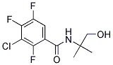 3-CHLORO-2,4,5-TRIFLUORO-N-(1-HYDROXY-2-METHYLPROPAN-2-YL)BENZAMIDE Struktur