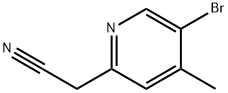 (5-BROMO-4-METHYL-PYRIDIN-2-YL)-ACETONITRILE Struktur