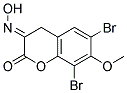 6,8-DIBROMO-7-METHOXY-CHROMAN-2,3-DIONE 3-OXIME Struktur