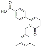 4-[1-(3,5-DIMETHYLBENZYL)-6-OXO-1,6-DIHYDROPYRIDIN-2-YL]BENZOIC ACID Struktur