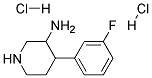 4-(3-FLUOROPHENYL)PIPERIDIN-3-AMINE DIHYDROCHLORIDE Struktur