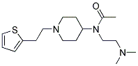 N-[2-(DIMETHYLAMINO)ETHYL]-N-(1-[2-(2-THIENYL)ETHYL]PIPERIDIN-4-YL)ACETAMIDE Struktur