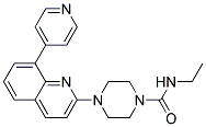 N-ETHYL-4-(8-PYRIDIN-4-YLQUINOLIN-2-YL)PIPERAZINE-1-CARBOXAMIDE Struktur