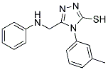 5-(ANILINOMETHYL)-4-(3-METHYLPHENYL)-4H-1,2,4-TRIAZOLE-3-THIOL Struktur