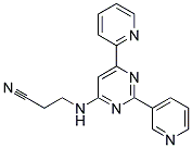 3-[(6-PYRIDIN-2-YL-2-PYRIDIN-3-YLPYRIMIDIN-4-YL)AMINO]PROPANENITRILE