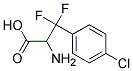 3-(4-CHLOROPHENYL)-3,3-DIFLUORO-DL-ALANINE Struktur