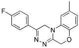 3-(4-FLUOROPHENYL)-6-METHYL-4,10-DIHYDRO-9-OXA-1,2,4A-TRIAZA-PHENANTHRENE Struktur