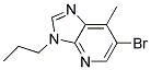 6-BROMO-7-METHYL-3-PROPYL-3H-IMIDAZO[4,5-B]PYRIDINE Struktur