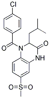 4-(4-CHLOROBENZOYL)-3-ISOBUTYL-7-(METHYLSULFONYL)-3,4-DIHYDROQUINOXALIN-2(1H)-ONE Struktur