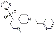 N-(2-METHOXYETHYL)-N-[1-(2-PYRIDIN-2-YLETHYL)PIPERIDIN-4-YL]THIOPHENE-2-SULFONAMIDE Struktur