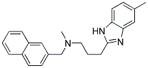 N-METHYL-3-(5-METHYL-1H-BENZIMIDAZOL-2-YL)-N-(2-NAPHTHYLMETHYL)PROPAN-1-AMINE Struktur