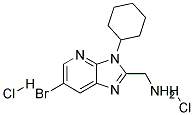 C-(6-BROMO-3-CYCLOHEXYL-3H-IMIDAZO[4,5-B]PYRIDIN-2-YL)-METHYLAMINE DIHYDROCHLORIDE Struktur