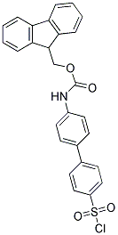 (4'-CHLOROSULFONYL-BIPHENYL-4-YL)-CARBAMIC ACID 9H-FLUOREN-9-YLMETHYL ESTER Struktur