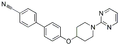 4'-[(1-PYRIMIDIN-2-YLPIPERIDIN-4-YL)OXY]BIPHENYL-4-CARBONITRILE Struktur