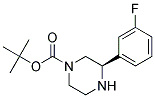 (R)-3-(3-FLUORO-PHENYL)-PIPERAZINE-1-CARBOXYLIC ACID TERT-BUTYL ESTER Struktur