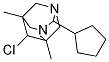 6-CHLORO-2-CYCLOPENTYL-5,7-DIMETHYL-1,3-DIAZATRICYCLO[3.3.1.1(3,7)]DECANE Struktur