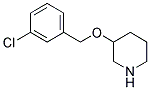 3-[(3-CHLOROBENZYL)OXY]PIPERIDINE Struktur