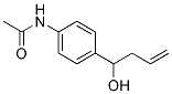 N-[4-(1-HYDROXY-BUT-3-ENYL)-PHENYL]-ACETAMIDE Struktur