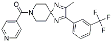 8-ISONICOTINOYL-2-METHYL-3-[3-(TRIFLUOROMETHYL)PHENYL]-1,4,8-TRIAZASPIRO[4.5]DECA-1,3-DIENE Struktur