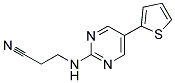 3-[(5-THIEN-2-YLPYRIMIDIN-2-YL)AMINO]PROPANENITRILE Struktur