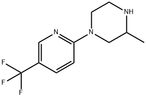 3-METHYL-1-[5-(TRIFLUOROMETHYL)PYRIDIN-2-YL]PIPERAZINE Struktur