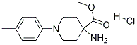 METHYL 4-AMINO-1-P-TOLYLPIPERIDINE-4-CARBOXYLATE HYDROCHLORIDE Struktur