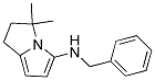 N-BENZYL-2,3-DIHYDRO-3,3-DIMETHYL-(1H)-PYRROLIZINAMINE Struktur