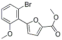 5-(2-METHOXY-6-BROMOPHENYL)FURAN-2-CARBOXYLIC ACID METHYL ESTER Struktur