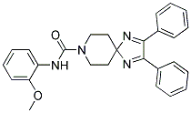 N-(2-METHOXYPHENYL)-2,3-DIPHENYL-1,4,8-TRIAZASPIRO[4.5]DECA-1,3-DIENE-8-CARBOXAMIDE Struktur