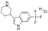 3-(PIPERIDIN-3-YL)-6-(TRIFLUOROMETHYL)-1H-INDOLE HYDROCHLORIDE Struktur