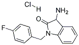 3-AMINO-1-(4-FLUORO-BENZYL)-1,3-DIHYDRO-INDOL-2-ONE HYDROCHLORIDE Struktur