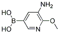 (5-AMINO-6-METHOXYPYRIDIN-3-YL)BORONIC ACID Struktur