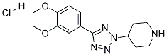 4-[5-(3,4-DIMETHOXYPHENYL)-2H-TETRAZOL-2-YL]PIPERIDINE HYDROCHLORIDE Struktur