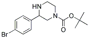 3-(4-BROMO-PHENYL)-PIPERAZINE-1-CARBOXYLIC ACID TERT-BUTYL ESTER Struktur