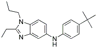 (4-TERT-BUTYL-PHENYL)-(2-ETHYL-1-PROPYL-1H-BENZOIMIDAZOL-5-YL)-AMINE Struktur