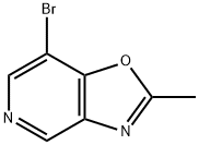 7-BROMO-2-METHYL-OXAZOLO[4,5-C]PYRIDINE Struktur