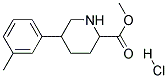 METHYL 5-M-TOLYLPIPERIDINE-2-CARBOXYLATE HYDROCHLORIDE Struktur