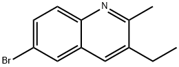 6-BROMO-3-ETHYL-2-METHYLQUINOLINE Struktur