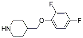 4-[(2,4-DIFLUOROPHENOXY)METHYL]PIPERIDINE Struktur