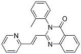 2-PICOLINYLIDENEMETHYL-3-ORTHO-TOLYL-4(3H)-QUINAZOLINONE Struktur